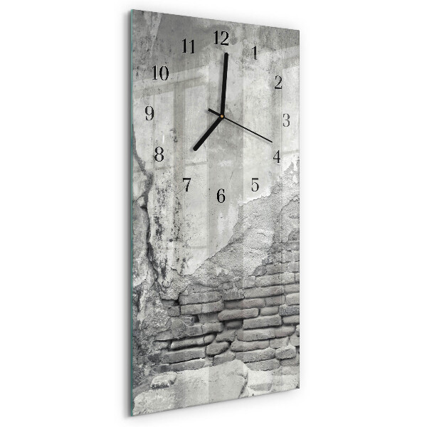 Vertikale glas wanduhr Wand
