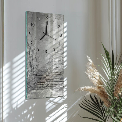 Vertikale glas wanduhr Wand