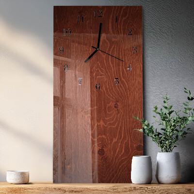 Wanduhr mit motiv vertikal Holzpaneele