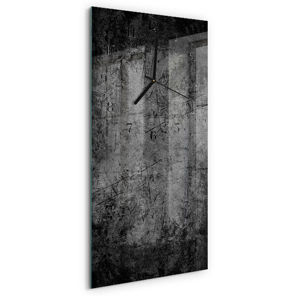 Vertikale glas wanduhr Muster