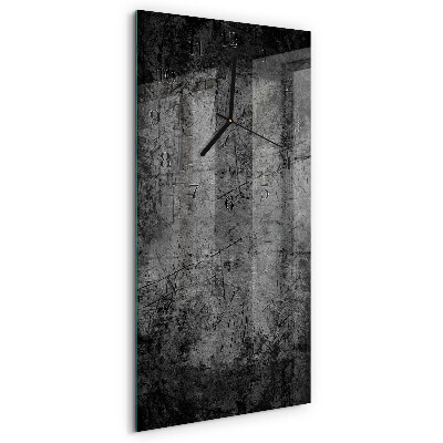 Vertikale glas wanduhr Muster