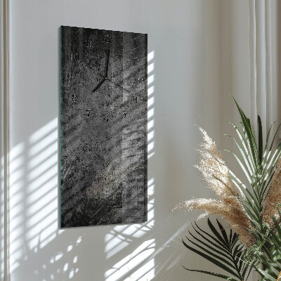 Vertikale glas wanduhr Muster