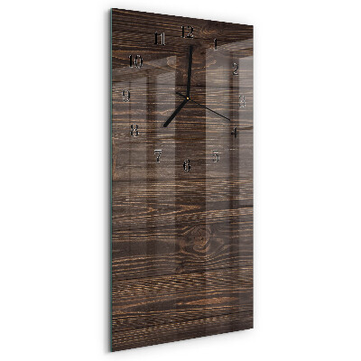 Vertikale Uhr Holz
