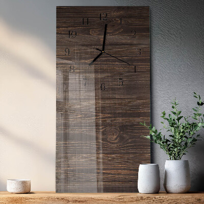 Vertikale Uhr Holz
