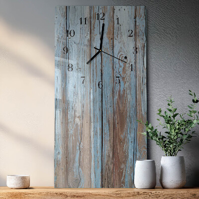 Wanduhr mit motiv vertikal Holz