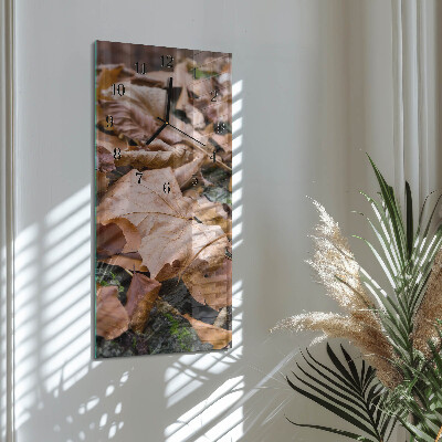Moderne wanduhr vertikal Blätter