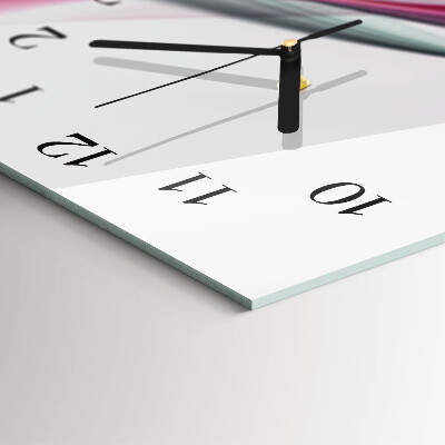 Vertikale glas wanduhr Abstraktion