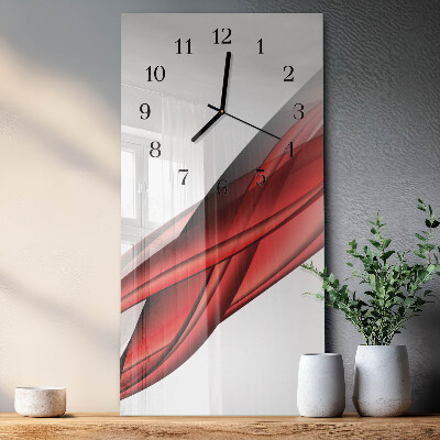 Wanduhr mit motiv vertikal Abstraktion