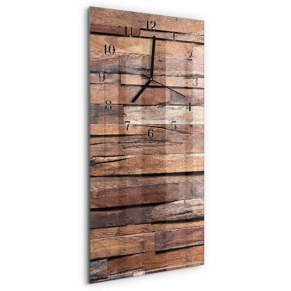 Vertikale Uhr Holz