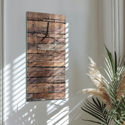 Vertikale Uhr Holz