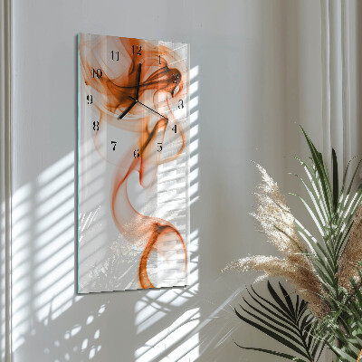 Vertikale glas wanduhr Muster