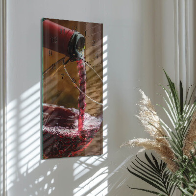 Vertikale Uhr Wein
