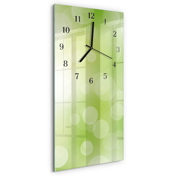 Vertikale glas wanduhr Muster