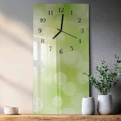 Vertikale glas wanduhr Muster