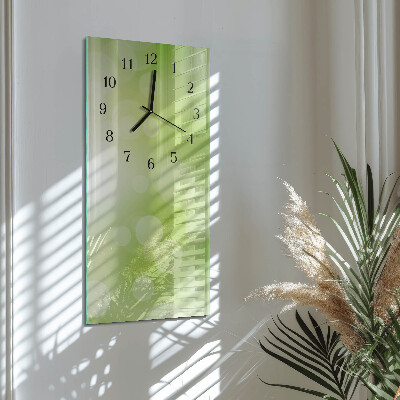 Vertikale glas wanduhr Muster