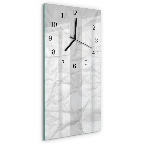 Wanduhr design ausgefallen vertikal Ein Blatt Papier