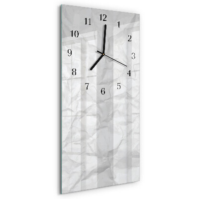 Wanduhr design ausgefallen vertikal Ein Blatt Papier