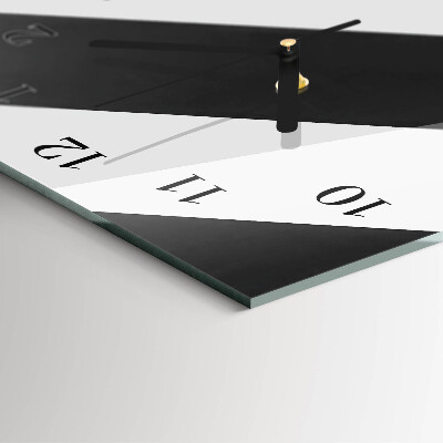 Vertikale glas wanduhr Streifen