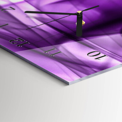 Wanduhr mit motiv vertikal Viola-Muster