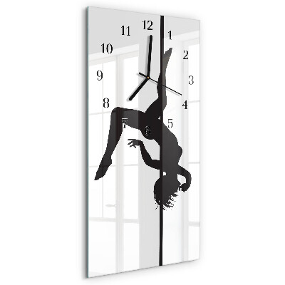 Wanduhr mit motiv vertikal Pole-Tänzerin