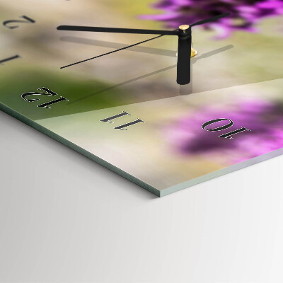 Wanduhr mit motiv vertikal Blumen