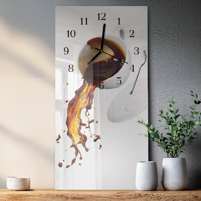 Vertikale Uhr Kaffee