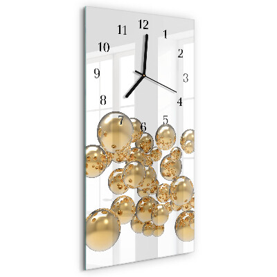 Moderne wanduhr vertikal Bälle