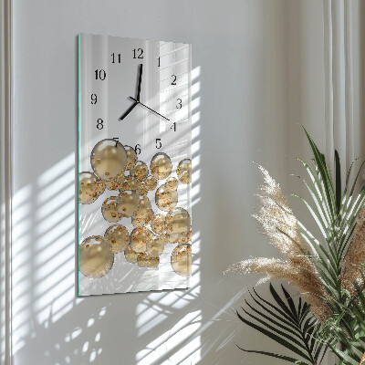 Moderne wanduhr vertikal Bälle