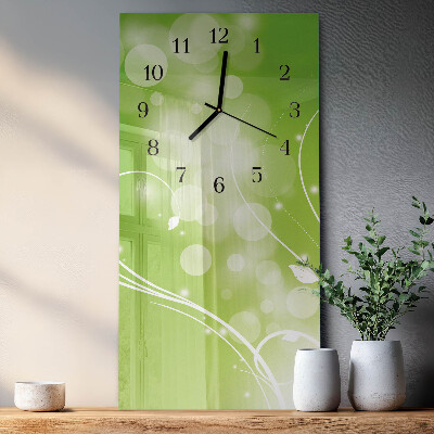 Vertikale glas wanduhr Muster