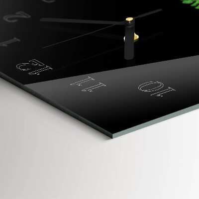 Wanduhr mit motiv vertikal Farn
