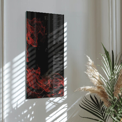 Vertikale Uhr Feuer