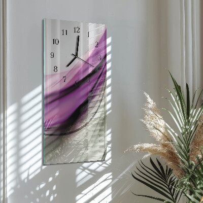 Vertikale glas wanduhr Abstraktion