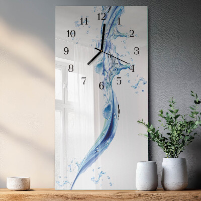 Wanduhr design ausgefallen vertikal Wasser