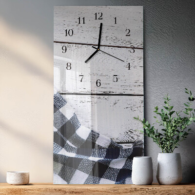 Moderne wanduhr vertikal Stofftisch