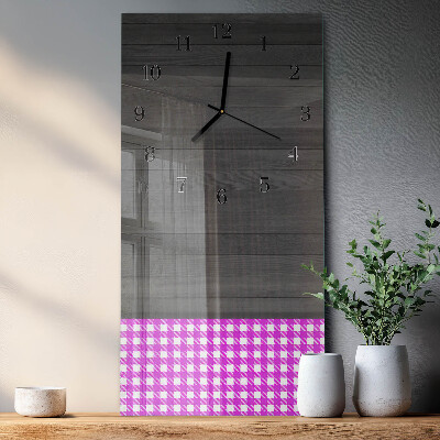 Vertikale glas wanduhr Tisch