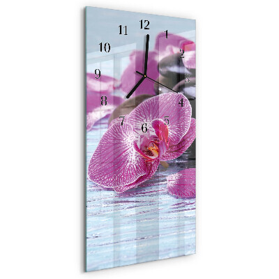 Vertikale glas wanduhr Eine Idee für Orchideen