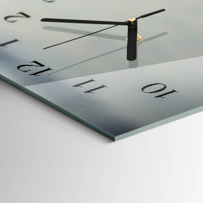 Wanduhr mit motiv vertikal Orchidee