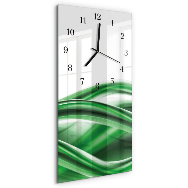 Vertikale glas wanduhr Abstraktion