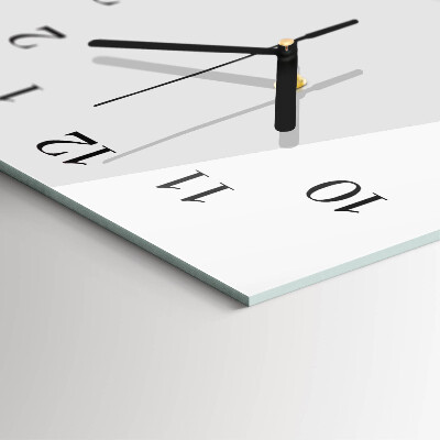 Vertikale glas wanduhr Abstraktion
