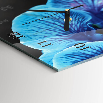 Wanduhr design ausgefallen vertikal Blume