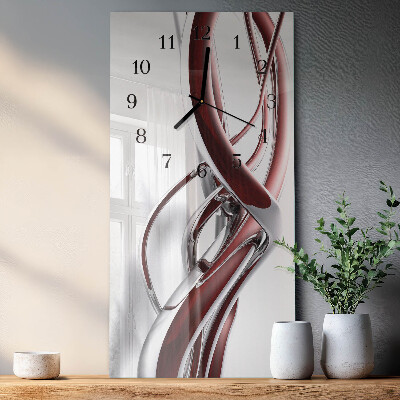 Wanduhr mit motiv vertikal Muster