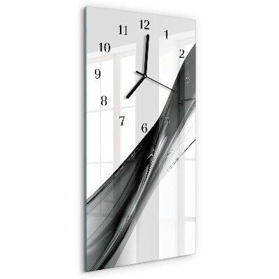 Vertikale glas wanduhr Muster