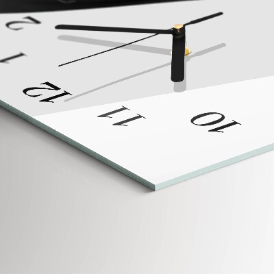 Vertikale glas wanduhr Muster