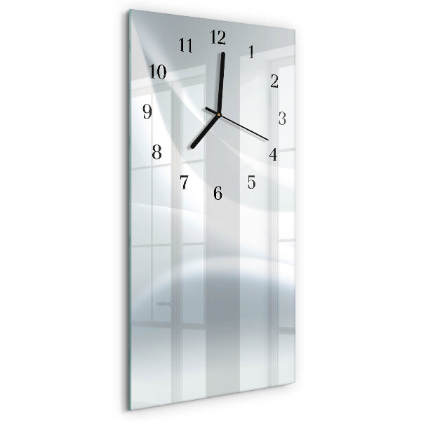 Vertikale glas wanduhr Muster