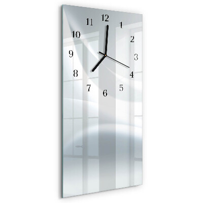 Vertikale glas wanduhr Muster