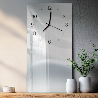 Vertikale glas wanduhr Muster