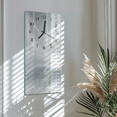 Vertikale glas wanduhr Muster