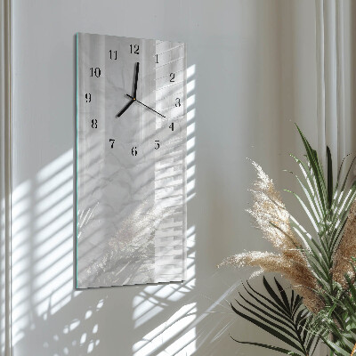 Vertikale glas wanduhr Papier