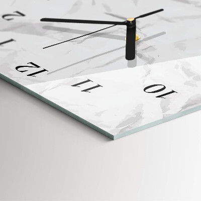 Vertikale glas wanduhr Papier