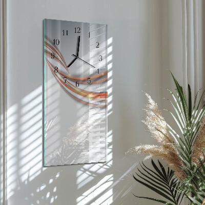 Vertikale glas wanduhr Muster